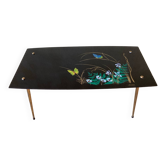 Table basse en verre vintage