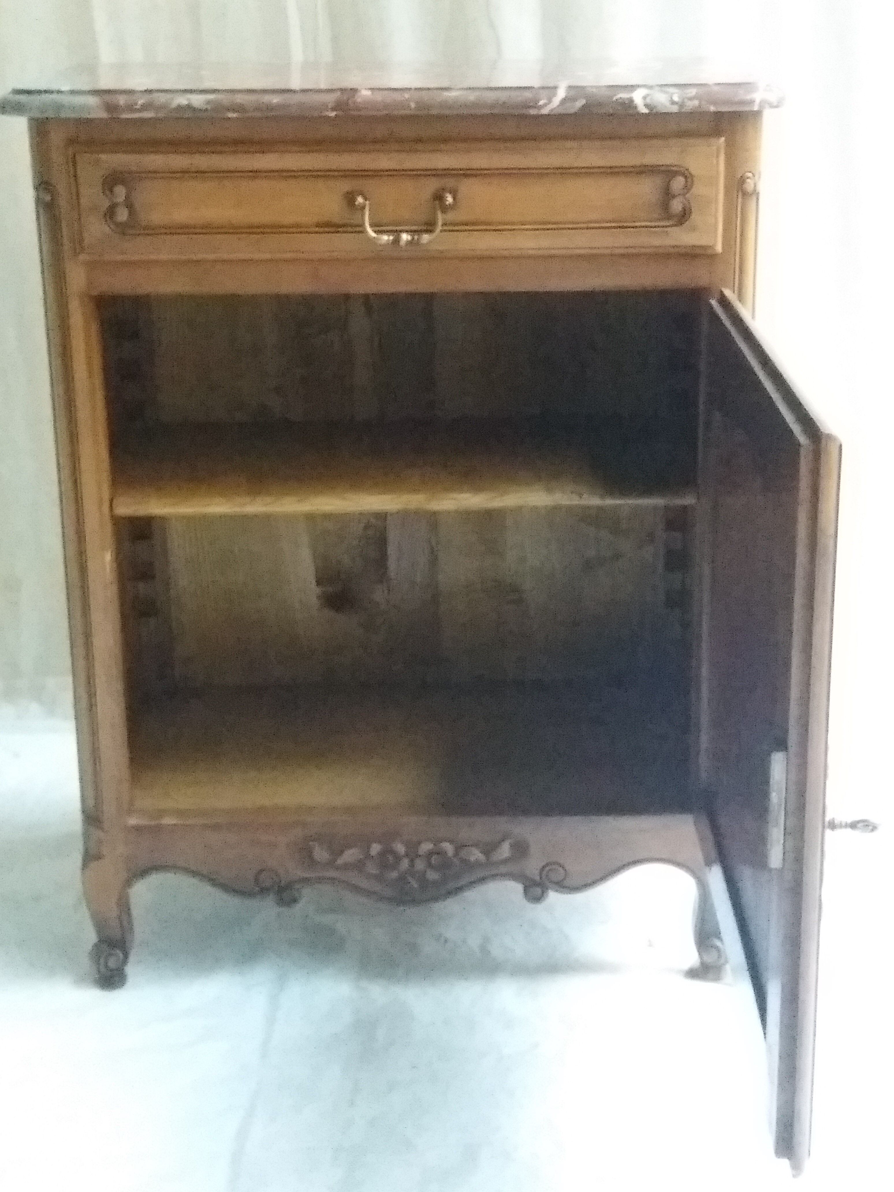 Louis xv-style confectioner in walnut