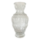 Vase haut vintage en verre moulé