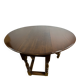 Jacobean Revival Solid Oak Gate Leg Drop Leaf Table 1900 English Antique