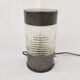 Lampe de table industriel metal graphité et verre Lita