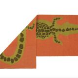 Crocodile runner - tomato (wool)