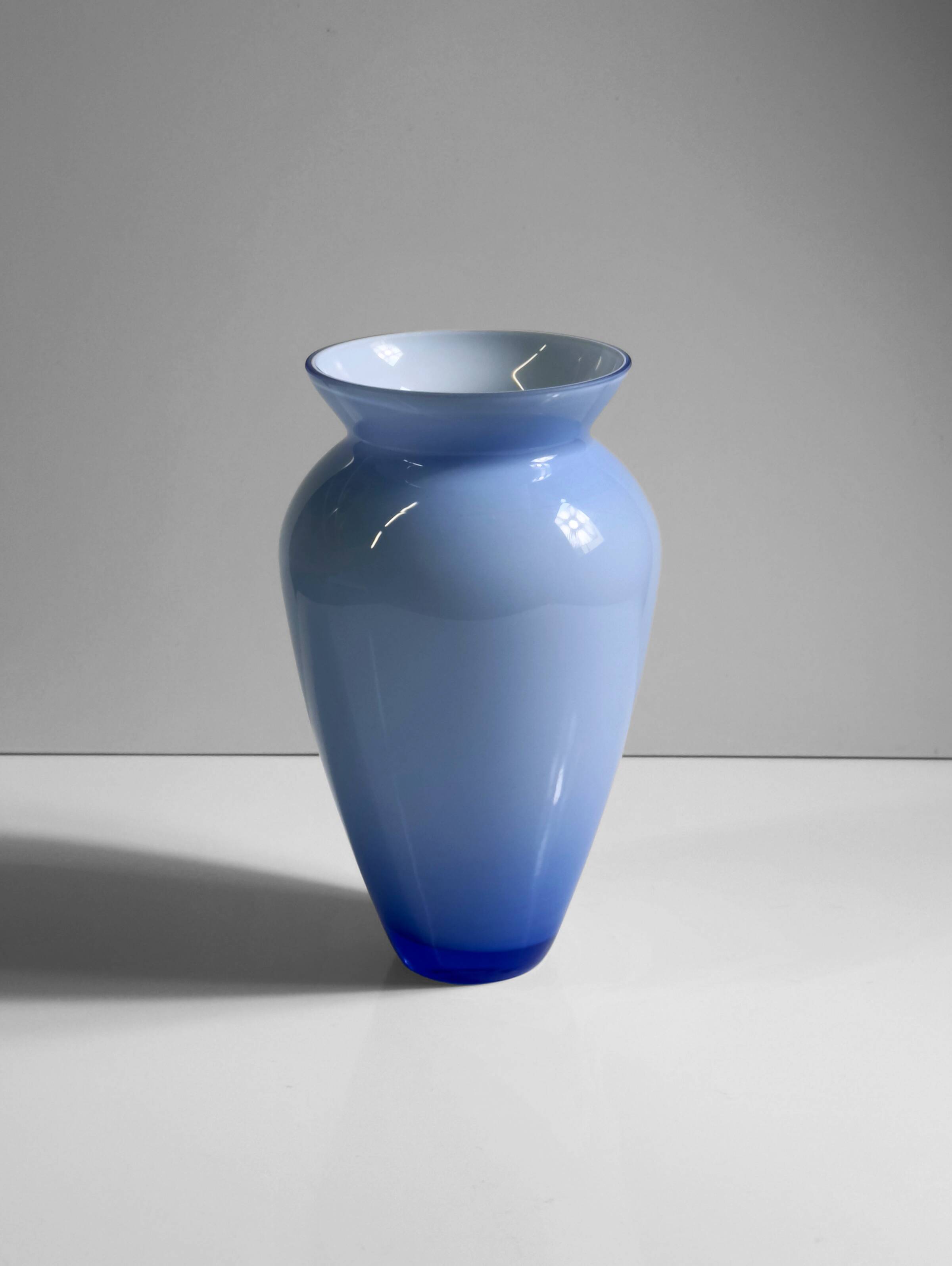 Italian Murano Pastel Blue Vase -1970s