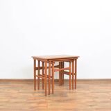 Mid-Century Danish Teak Nesting Tables, Set of 3