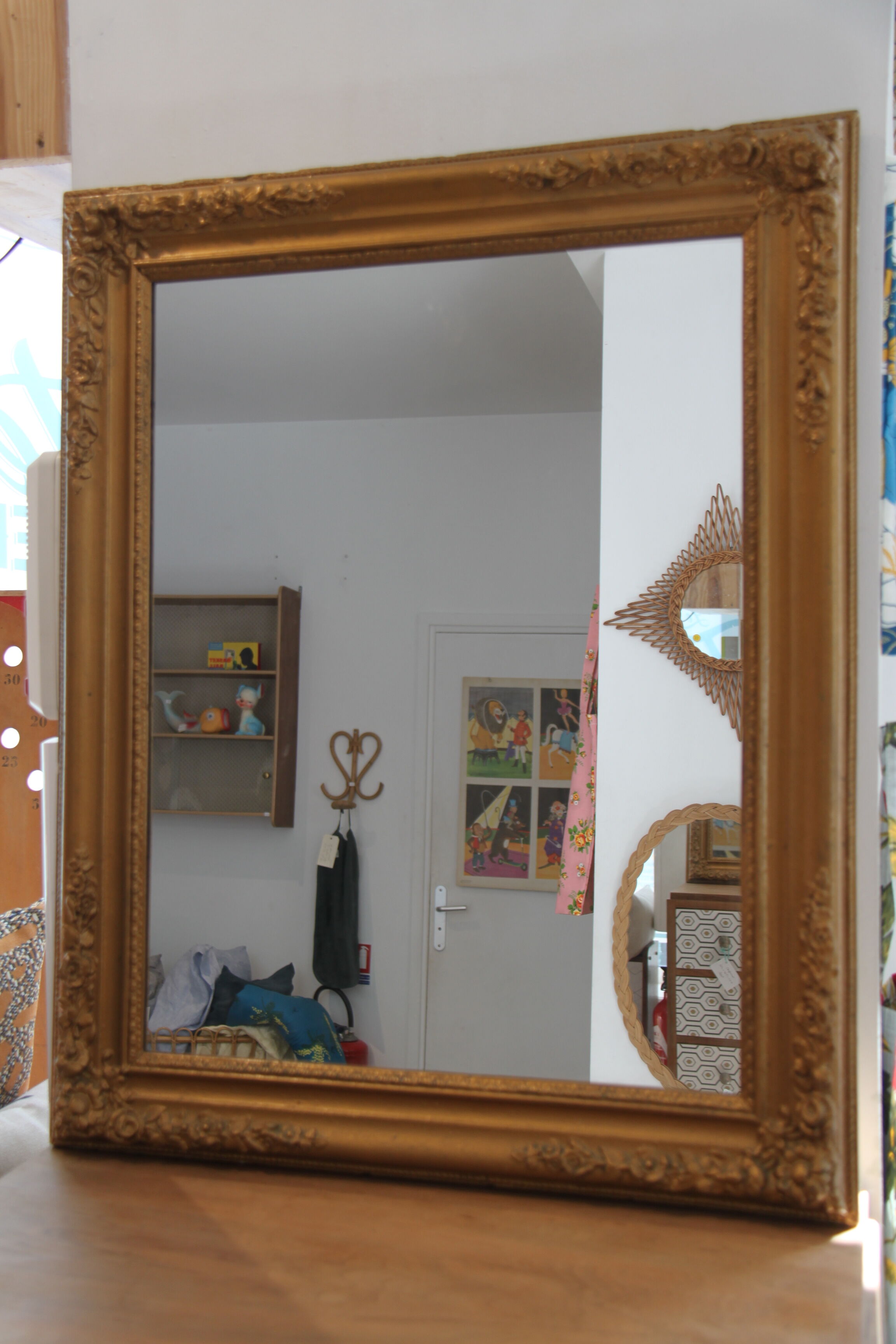 Miroir ancien doré