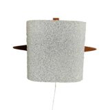 Scandinavian teak and perspex wall light
