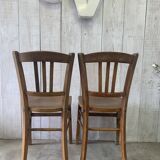 Set of 4 mismatched bistro chairs
