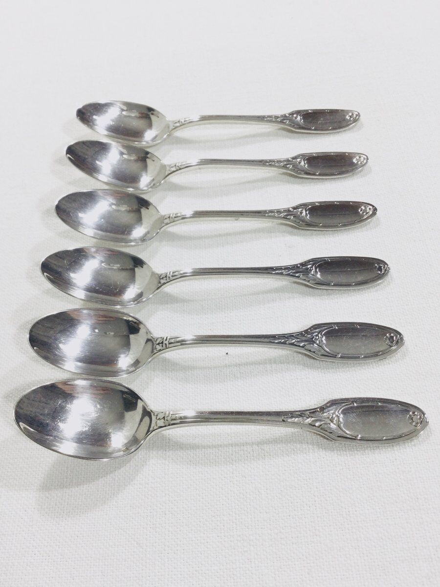 6 mocha spoons Christofle