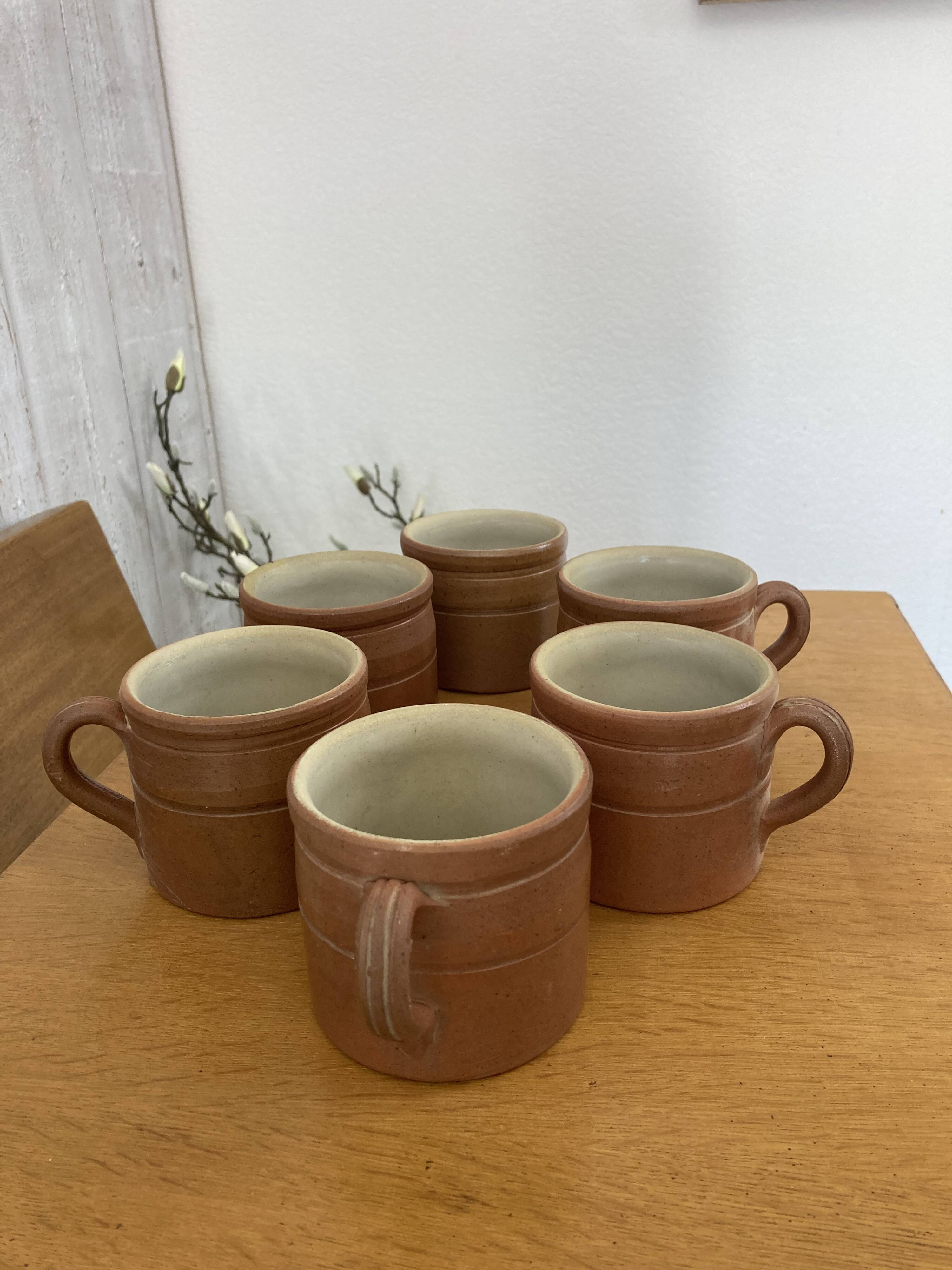Vintage stoneware mugs