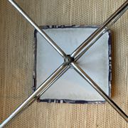 Tabouret tubulaire ottoman années 70 valeri