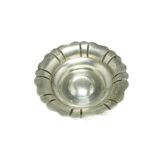 Art Deco platter, silver, Poland, 1950s.