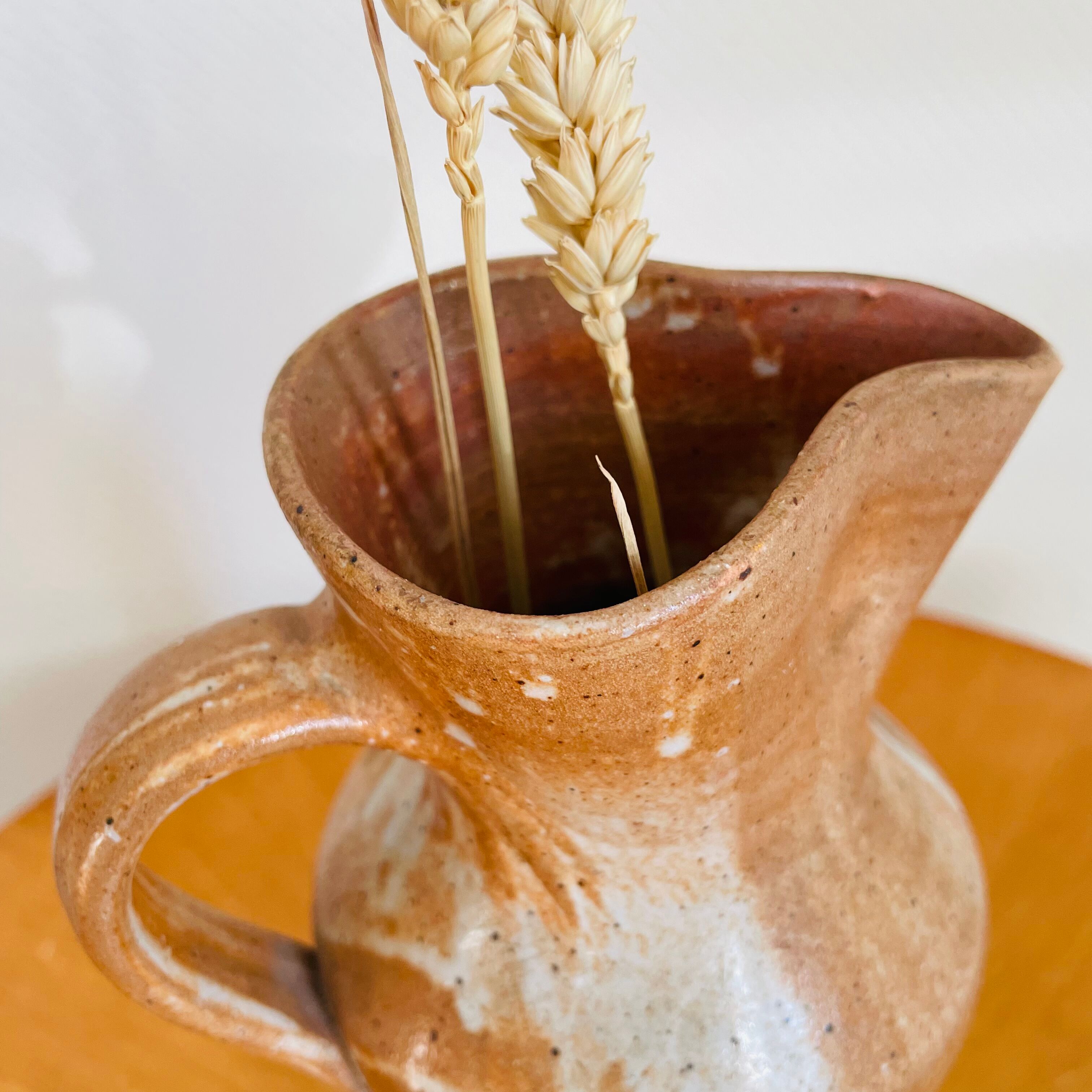 Vase pichet en grès vintage