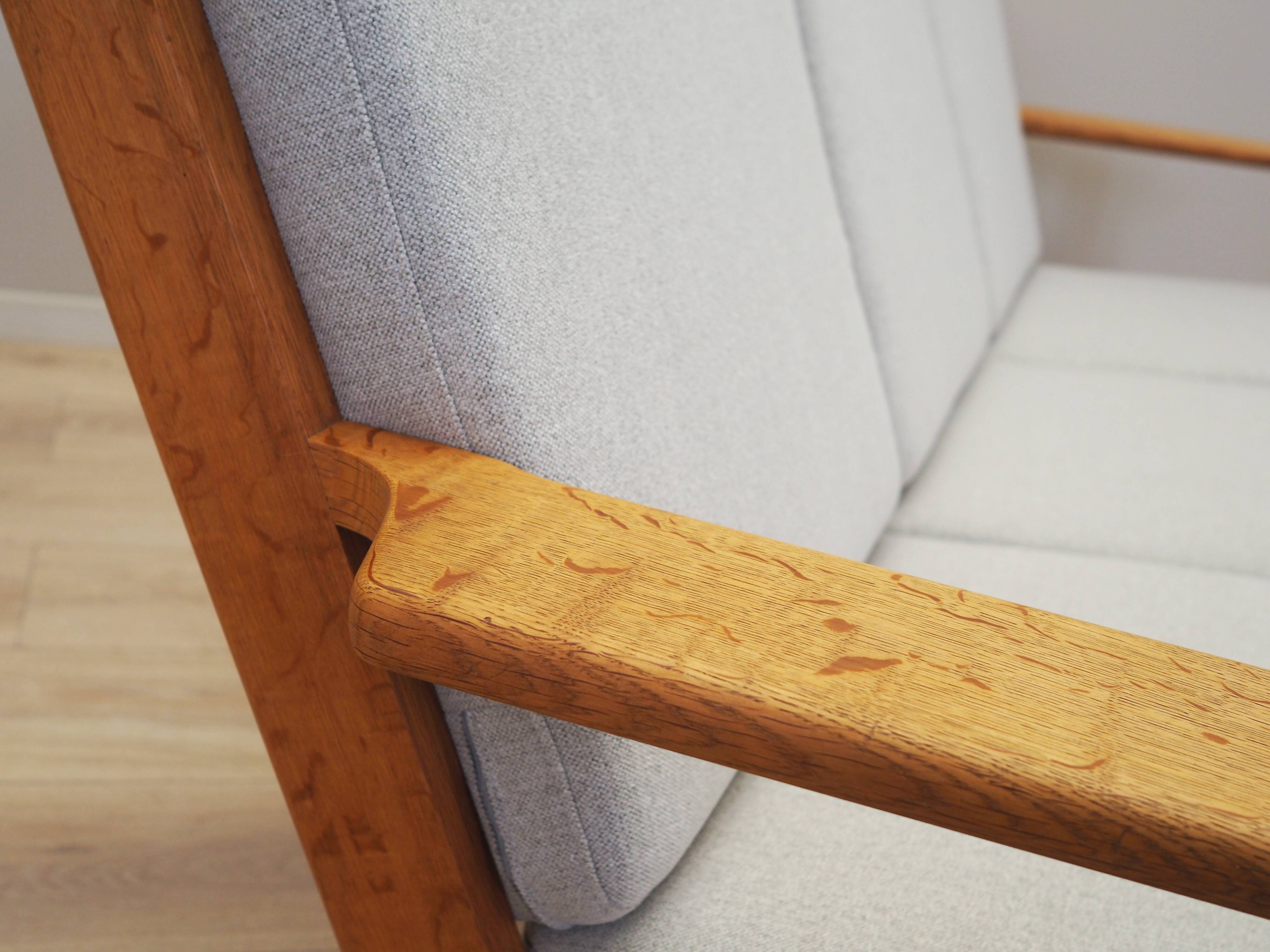 Oak sofa, Danish design, 1960s, designer: Hans J. Wegner, manufacturer: Get