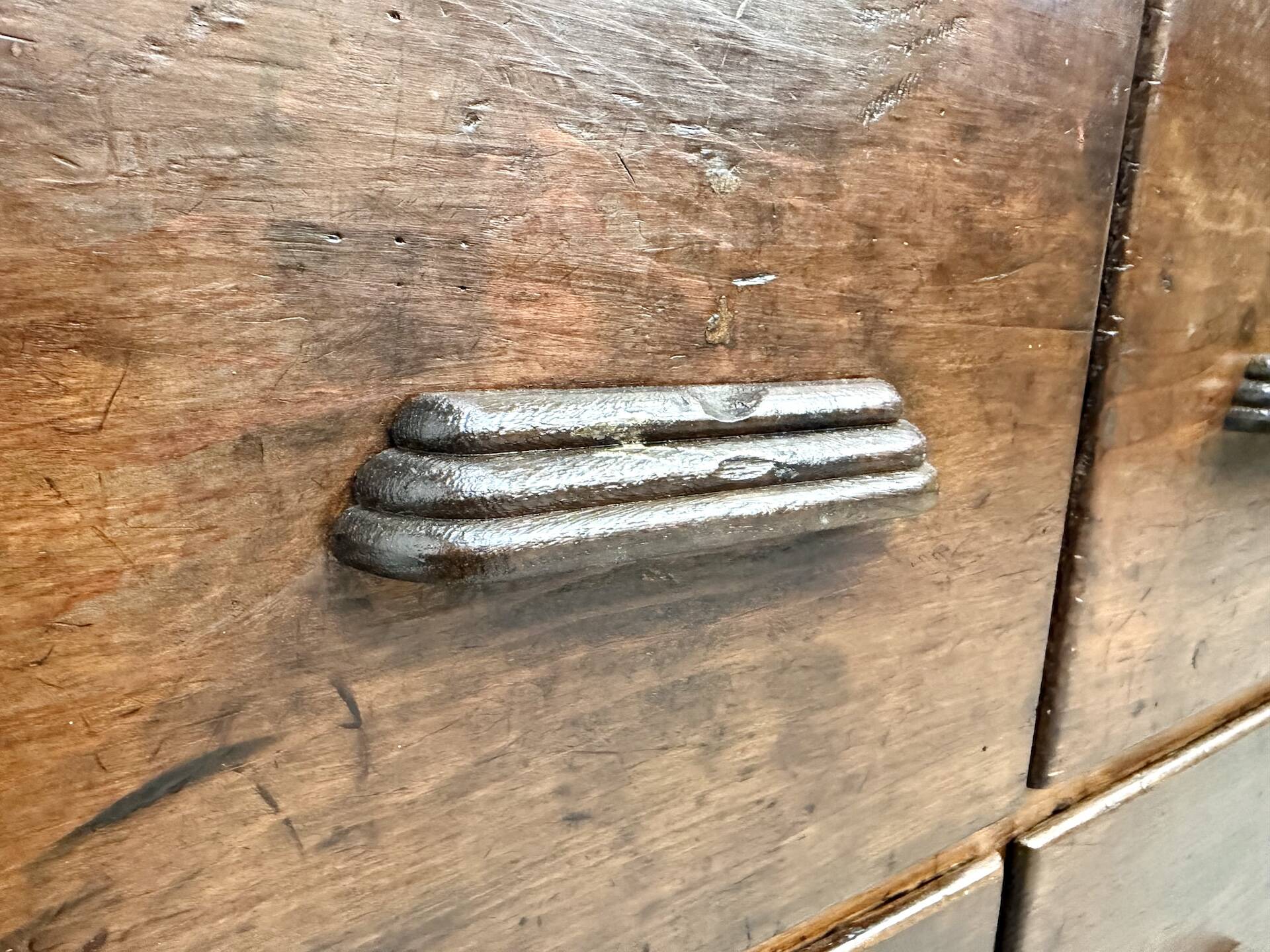 Meuble de métier ancien à 12 tiroirs, circa 1900