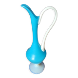 Vase carafe opaline bleue Murano