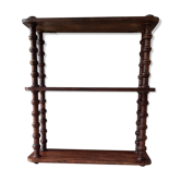 Etagere ancienne style bobine en bois