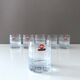 6 Vintage Whiskey Glasses, Ingrid Glas Germany, Bourbon, Mid Century Bar