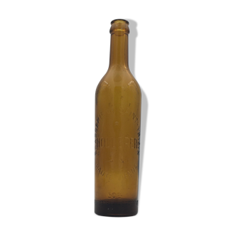 Bottle of old glass beer, Holderer Brewery (Saint Yrieix) - 20th century