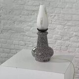 Vintage ceramic and opaline lamp