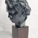 Bust of Beethoven in patinated plaster in imitation of bronze, signed, 27 cm