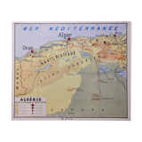 School map Algeria Tunisia