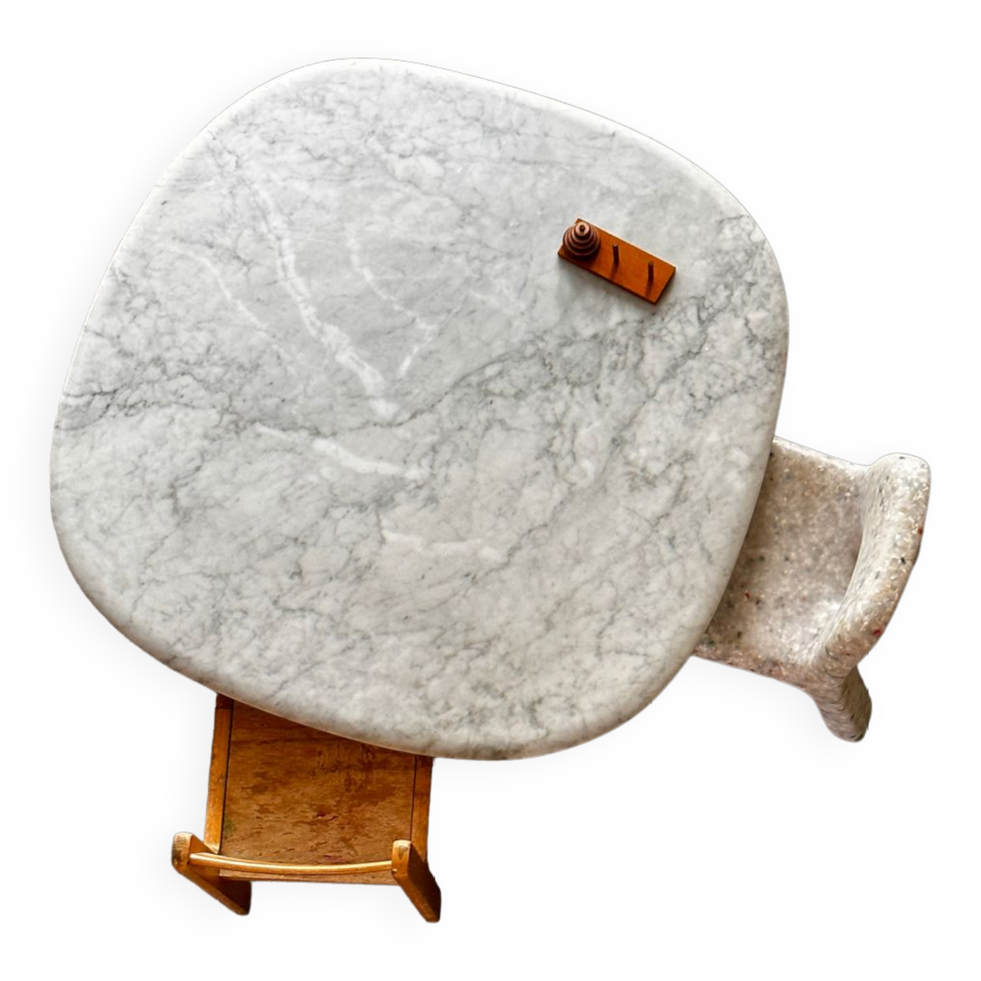 Carrara marble coffee table