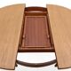 Table ronde extensible en teck scandinave vintage 1960
