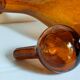 Carafe à trois faces en verre soufflé de Biot années 60