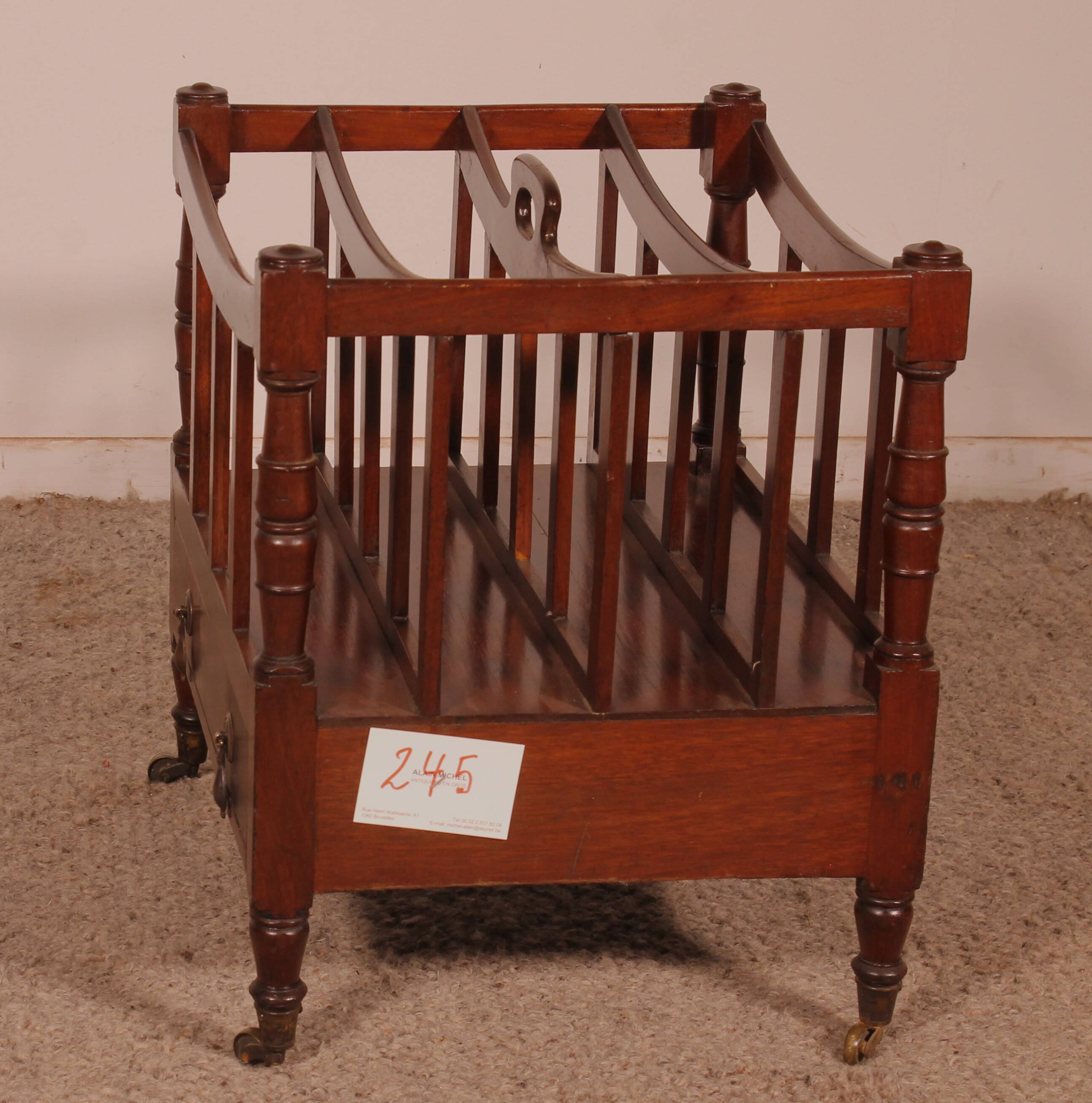 Canterbury in Mahogany from the Early 19th Century Regency Period