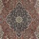 Vintage Handmade Wool Area Rug. One of a kind Turkish Carpet with Medallion Design