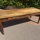 Farm table in Oak 1900 France 2 drawers