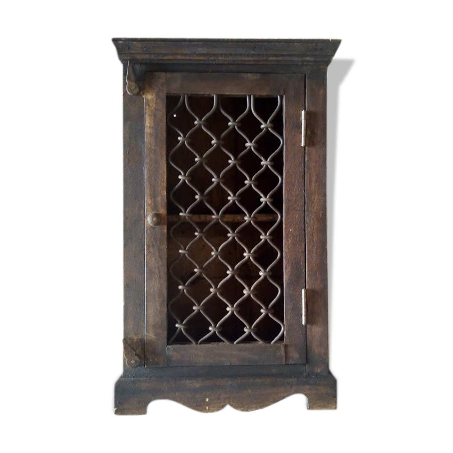 Armoire indienne bois et fer forgé