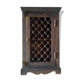 Armoire indienne bois et fer forgé