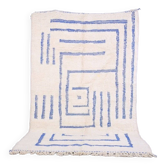 Handmade wool Berber rug 250x150 cm