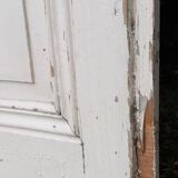 Porte de communication h221xl90cm ancienne panneautée, moulurée, intérieure