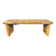 Banc en bois brut