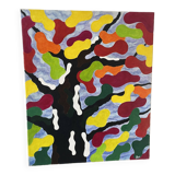 Abstract signed tree landscape