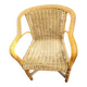Vintage wicker armchair