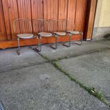 Italian dining chairs style Gastone Rinaldi, 1970s, set of 4