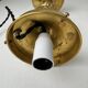 Vintage brass and opaline table lamp
