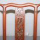 Chaise pliante chinoise antique avec sculptures, vers 1900-1920
