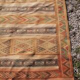 Old oriental carpet, kilim, 50s - 206 x 125cm