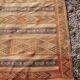Old oriental carpet, kilim, 50s - 206 x 125cm