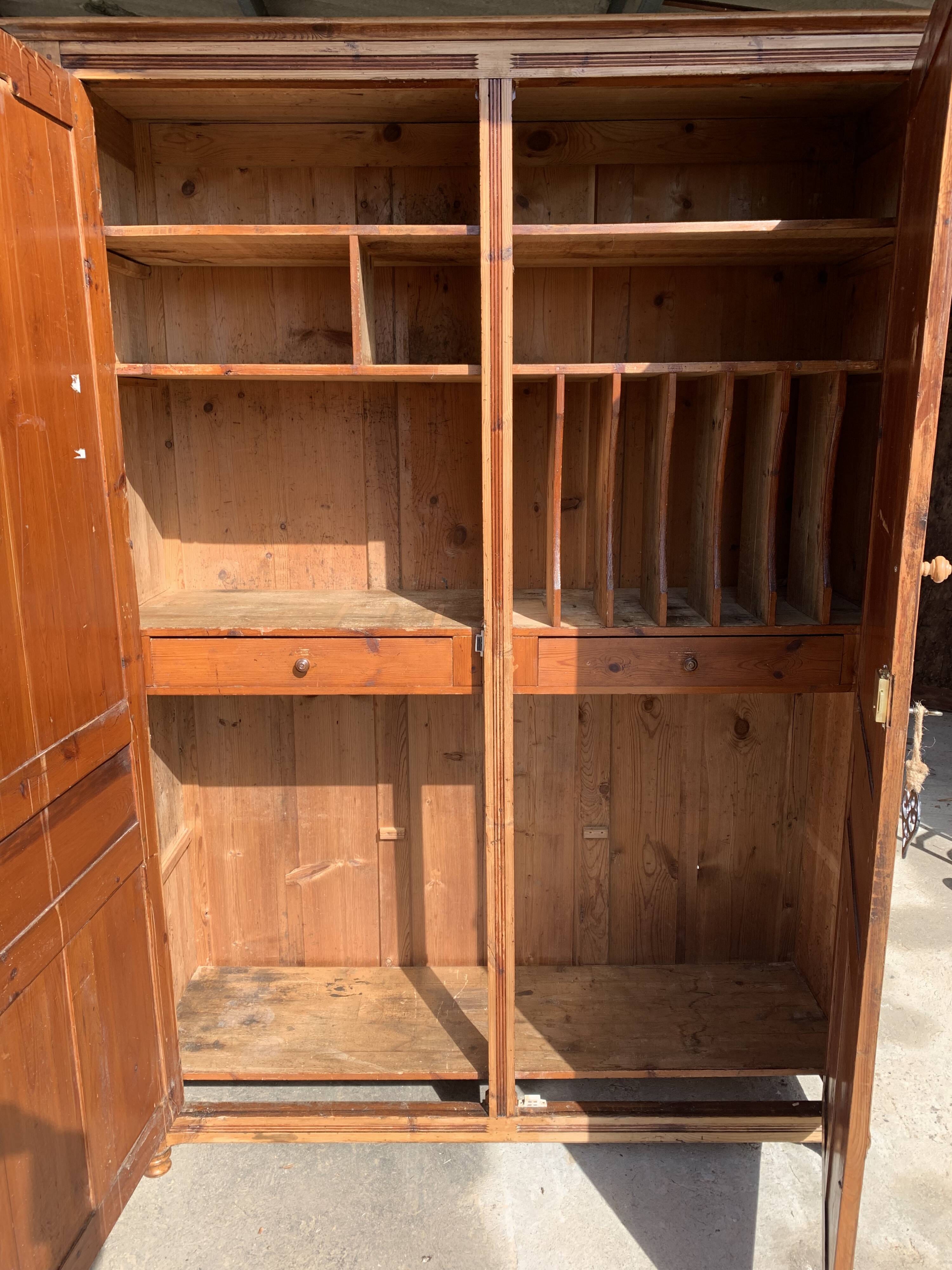 Large pine wardrobe