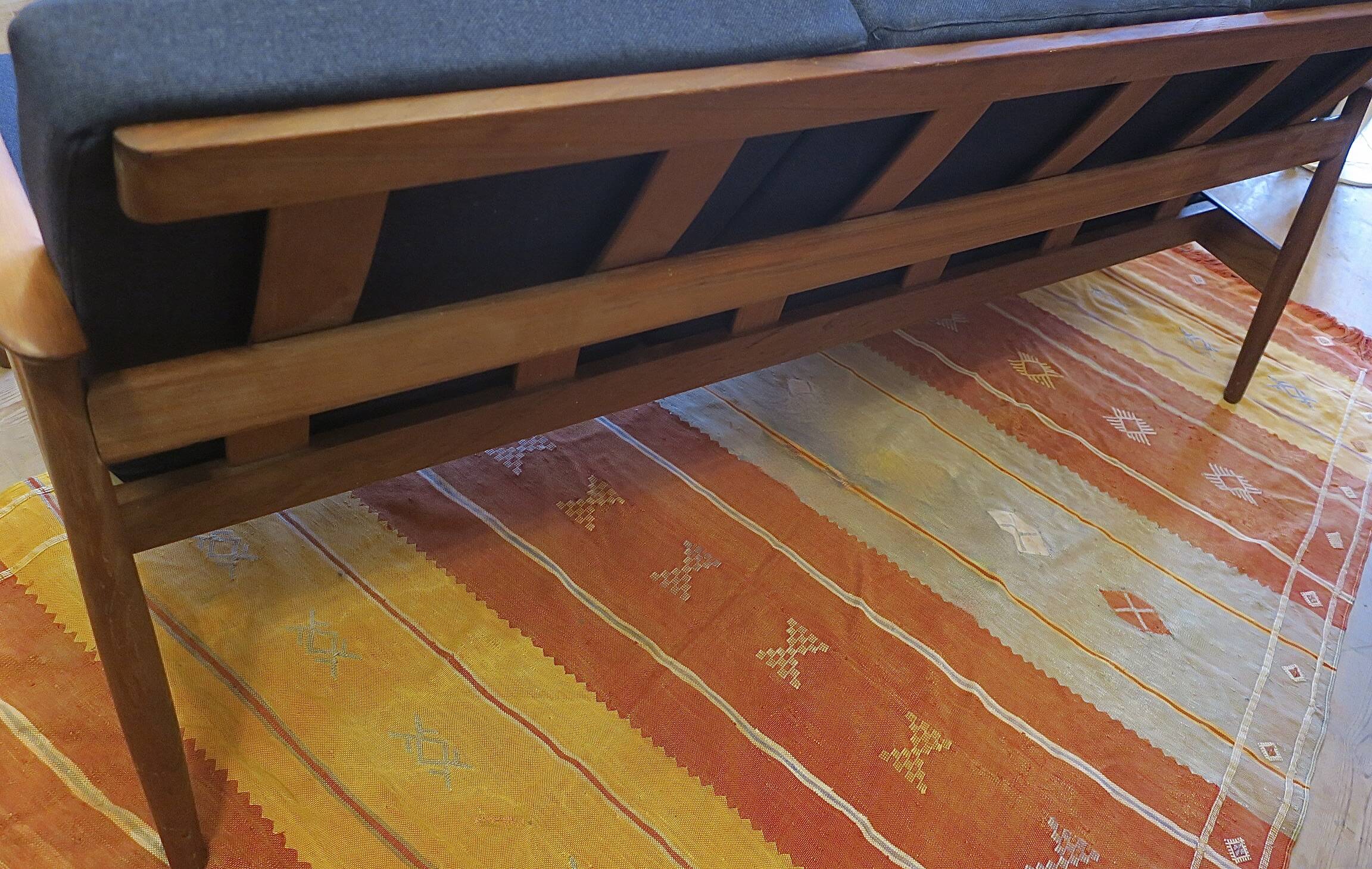 Arne Vodder for France and Sohn FD 164 3-seater teak sofa, Denmark 1960s