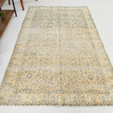 5x8 beige yellow tones turkish rug 247x152cm