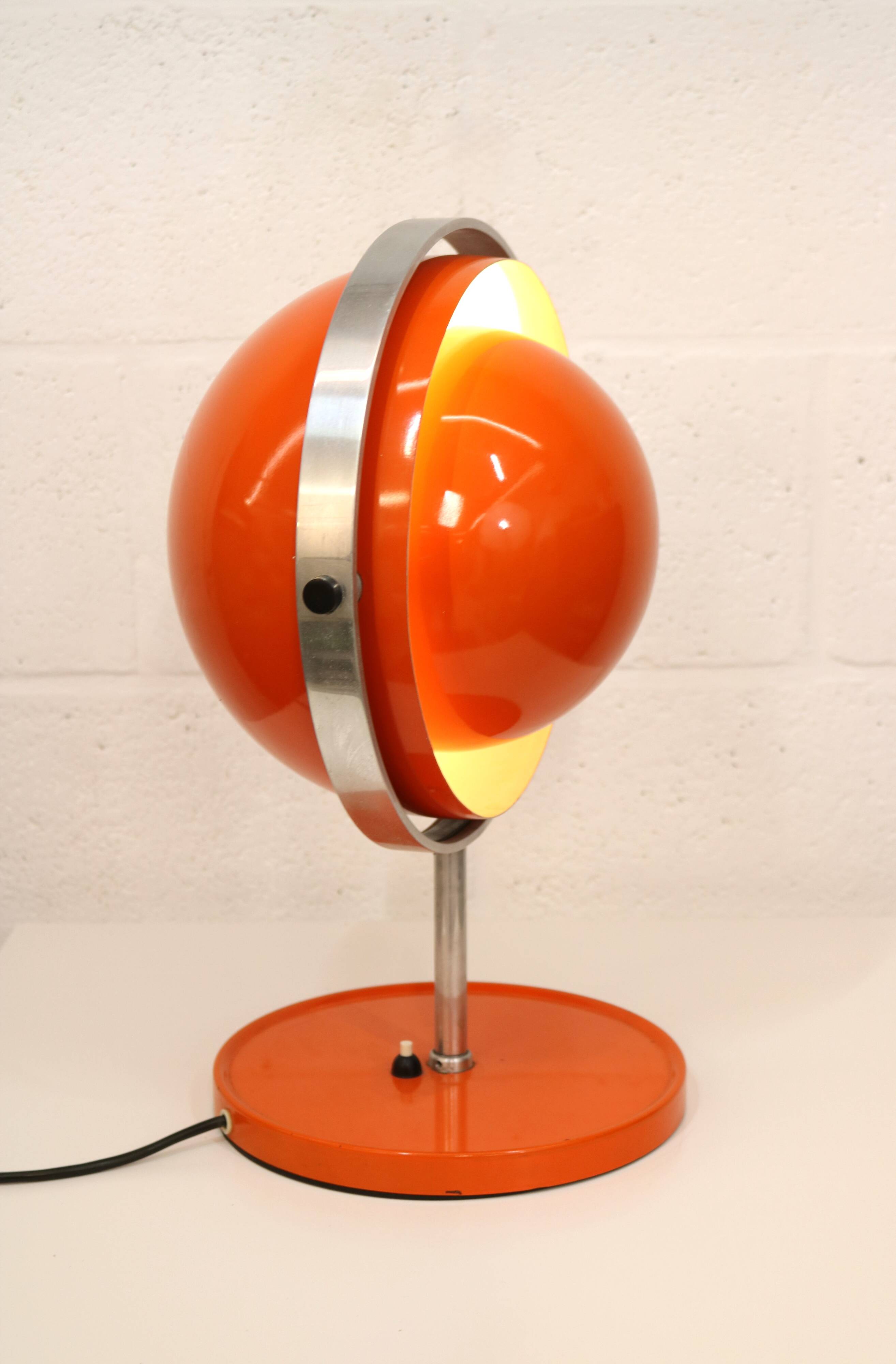 Rare vintage Moonlight space age table lamp by Buch & Jørgensen for Quality