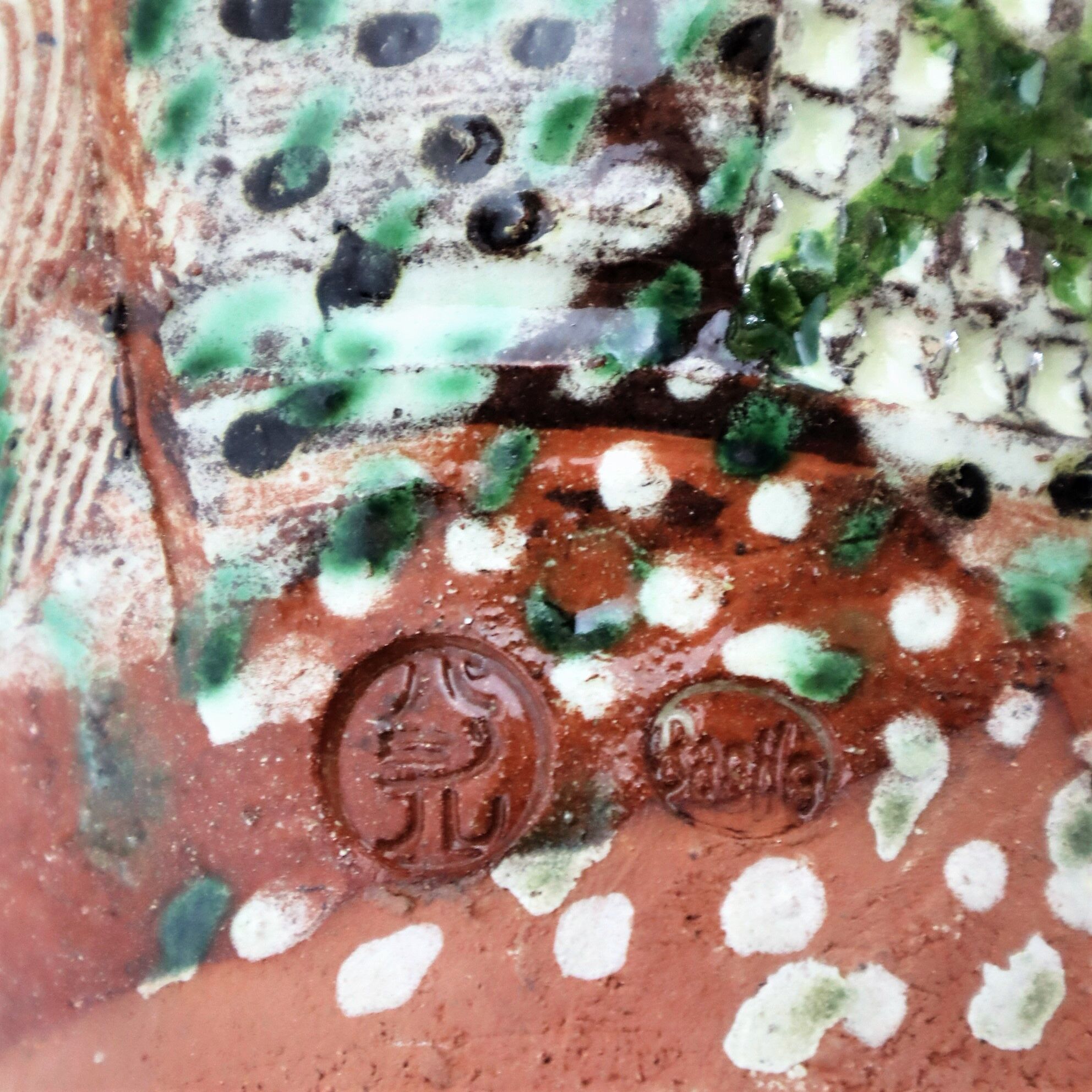 Ceramic vase of Basile "graffiti Jazz" 1990 unique piece