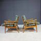 Pair of modern mid-century lounge chairs, Czechoslovakia, 1960s