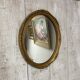 Antique oval mirror (44x33cm)